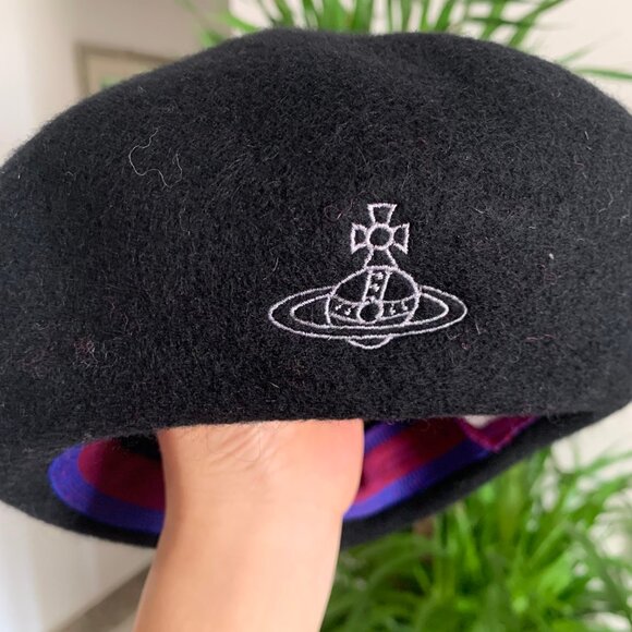 Vivienne Westwood Wool Beret Hat - Picture 2 of 5